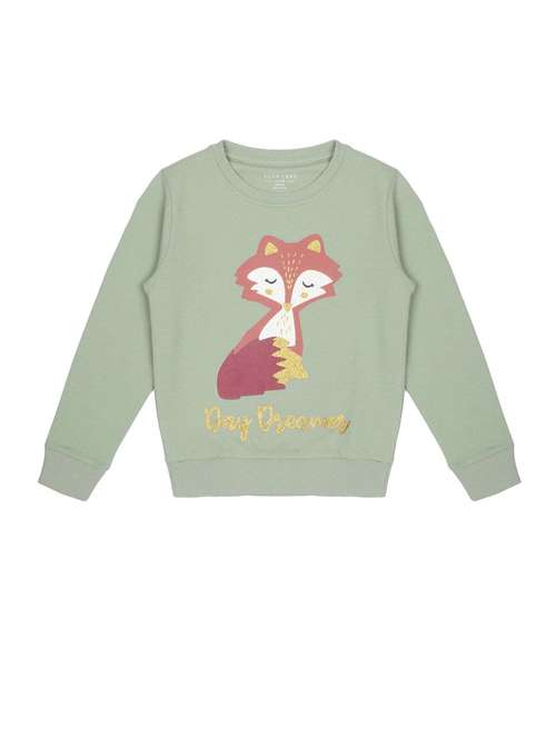 girls printed long sleeve sweatshirt - 22070522 - Standard Image - 0