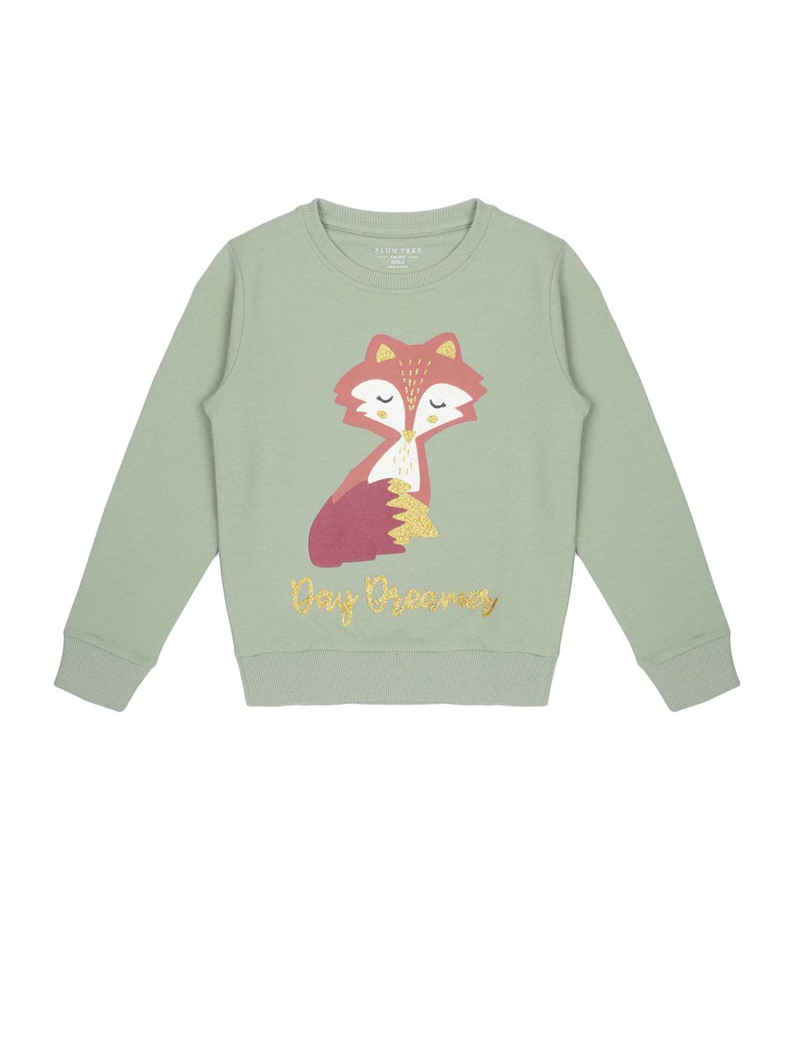 girls printed long sleeve sweatshirt - 22070522 - Zoom Image - 0