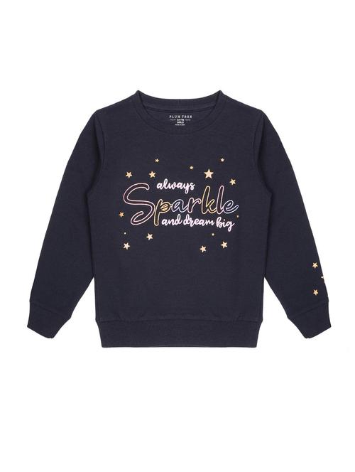 girls printed long sleeve sweatshirt - 22070523 - Standard Image - 0
