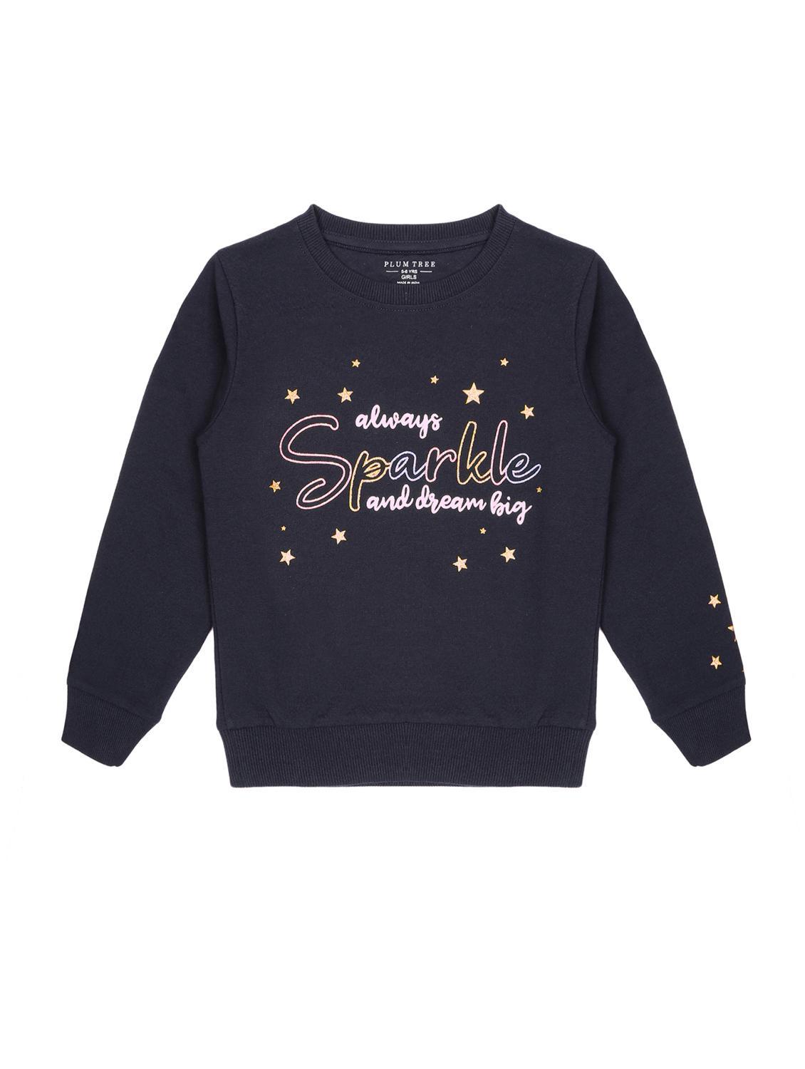 girls printed long sleeve sweatshirt - 22070523 - Zoom Image - 0