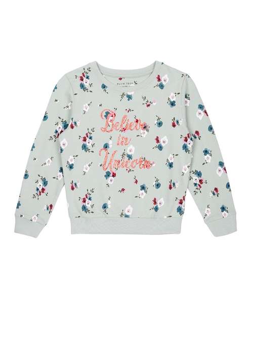 girls printed long sleeve sweatshirt - 22070528 -  Standard Image - 0