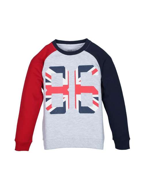 boys color blocked long sleeve sweatshirt - 22070533 -  Standard Image - 0