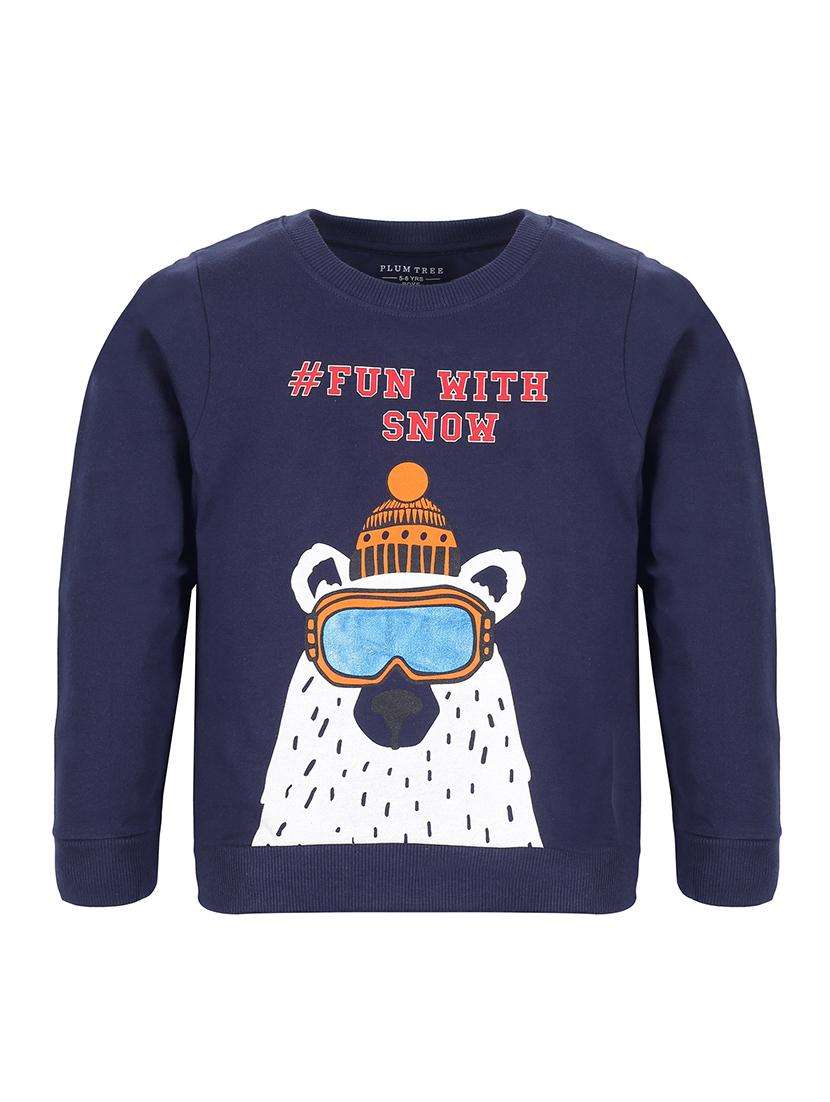 boys printed long sleeve sweatshirt - 22070542 -  Zoom Image - 0