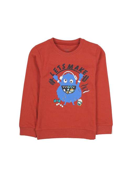 boys printed long sleeve sweatshirt - 22070561 -  Standard Image - 0