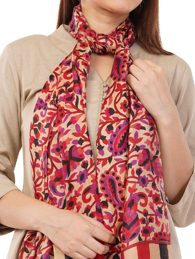 rhe-ana women printed stole - 22070601 - Standard Image - 3