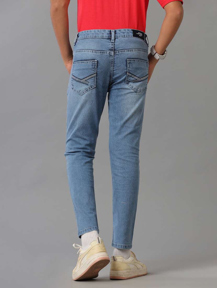 boys solid mid rise slim fit jean - 22070649 -  Standard Image - 3