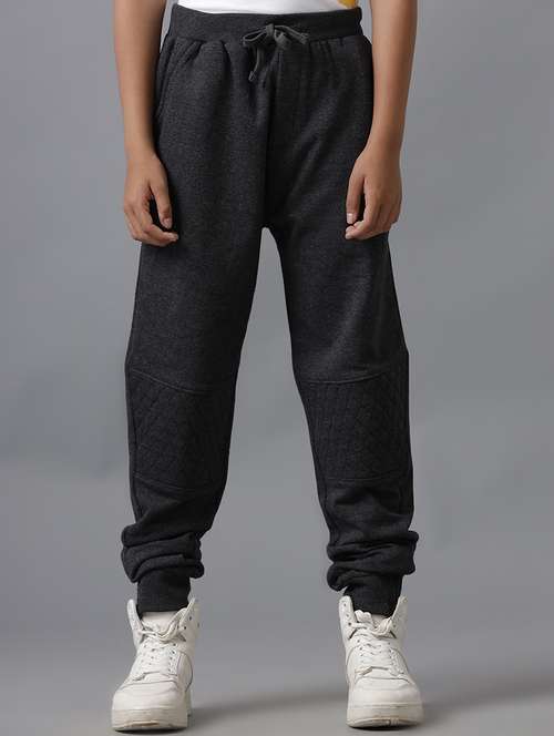 boys solid mid rise relaxed fit jogger - 22070665 -  Standard Image - 0