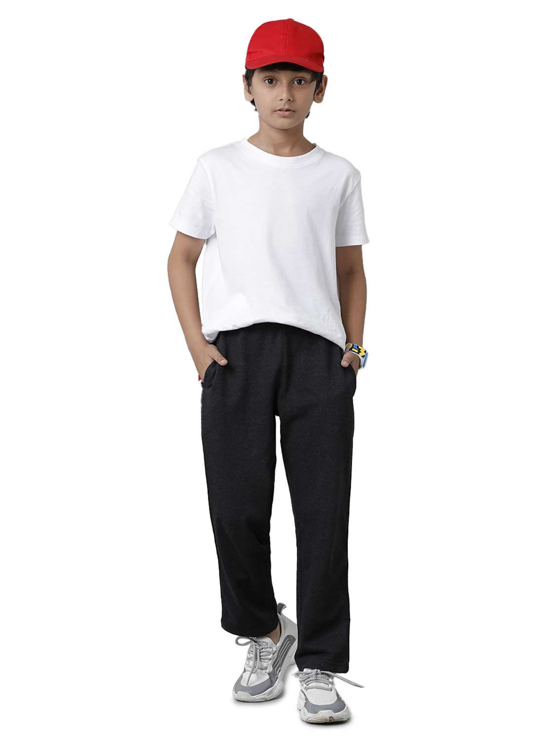 boys solid mid rise track wear - 22070666 -  Standard Image - 3