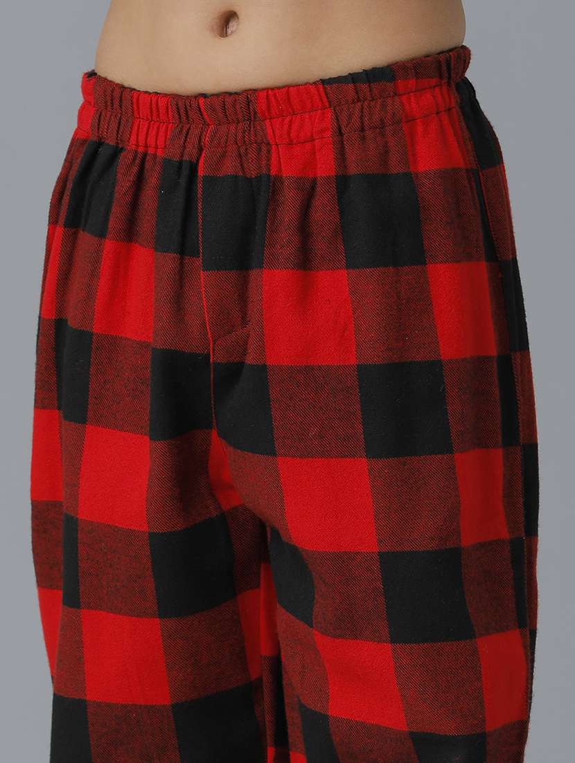 boys checkered nightwear pyjama set - 22070668 -  Standard Image - 5