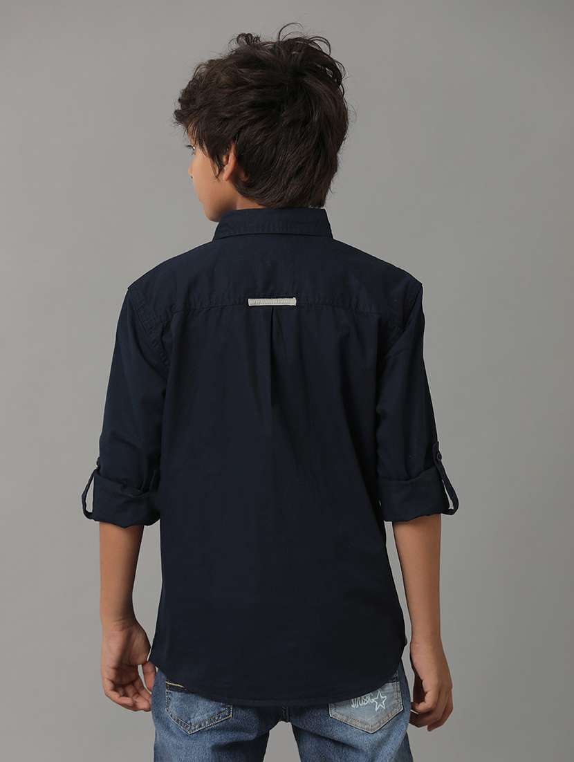 boy collared long sleeve regular fit shirt - 22070738 -  Standard Image - 3