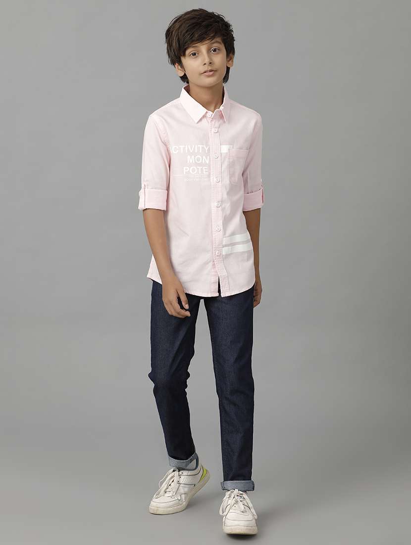 boy collared long sleeve regular fit shirt - 22070751 -  Standard Image - 3