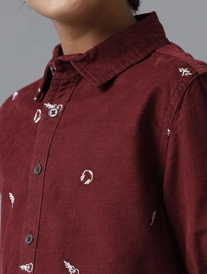 boy collared long sleeve regular fit shirt - 22070755 -  Standard Image - 5