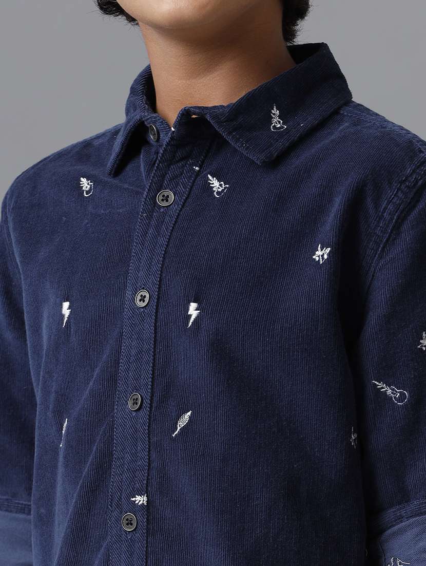 boy collared long sleeve regular fit shirt - 22070756 -  Standard Image - 5
