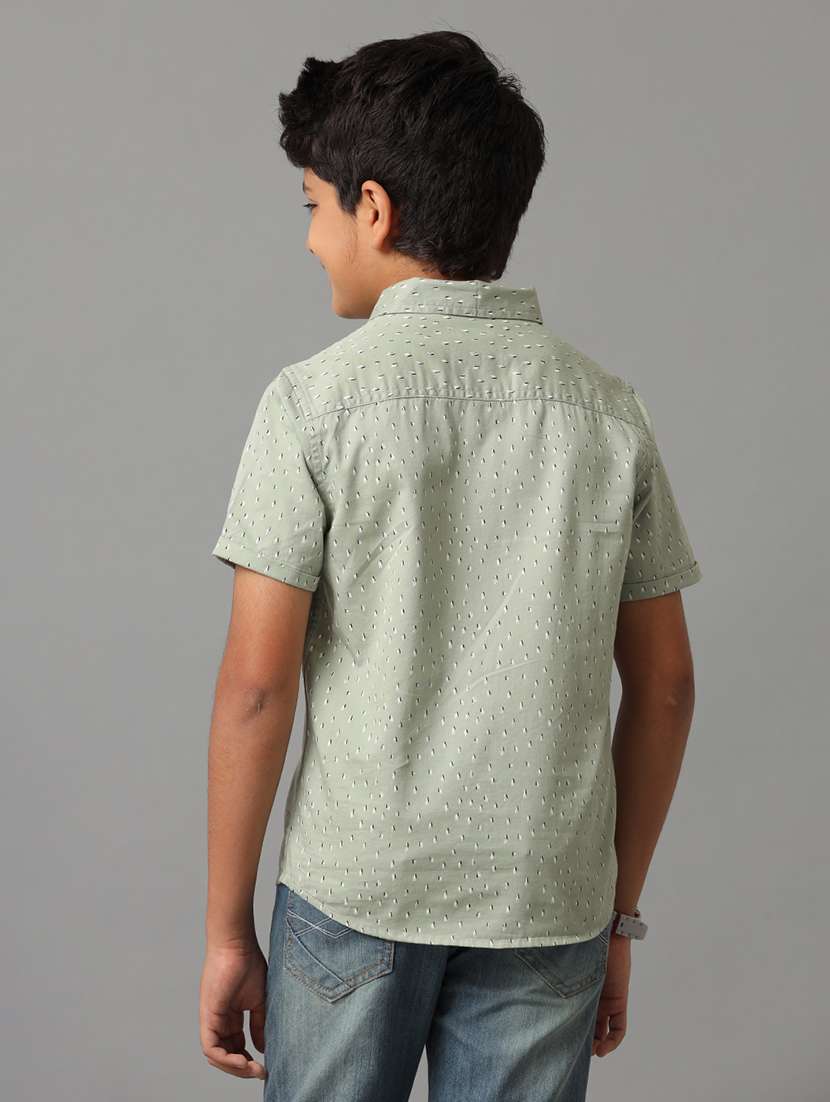 boy collared short sleeve regular fit shirt - 22070758 -  Standard Image - 3
