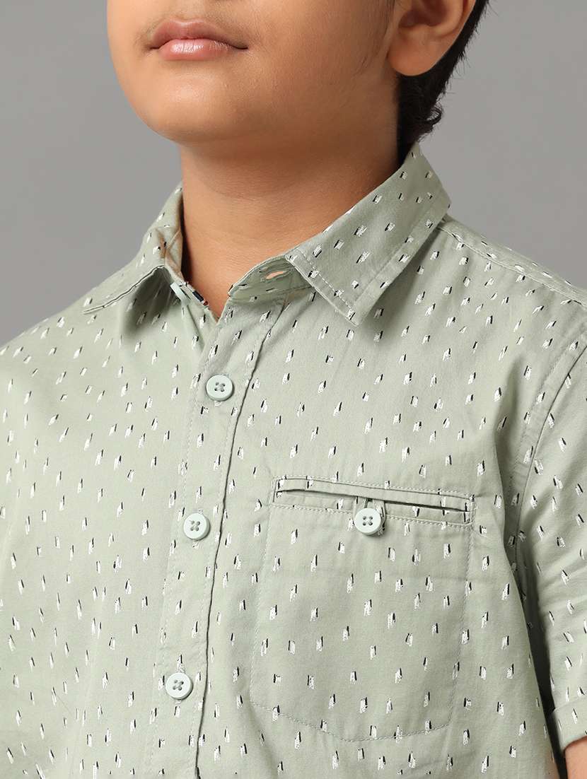 boy collared short sleeve regular fit shirt - 22070758 -  Standard Image - 5