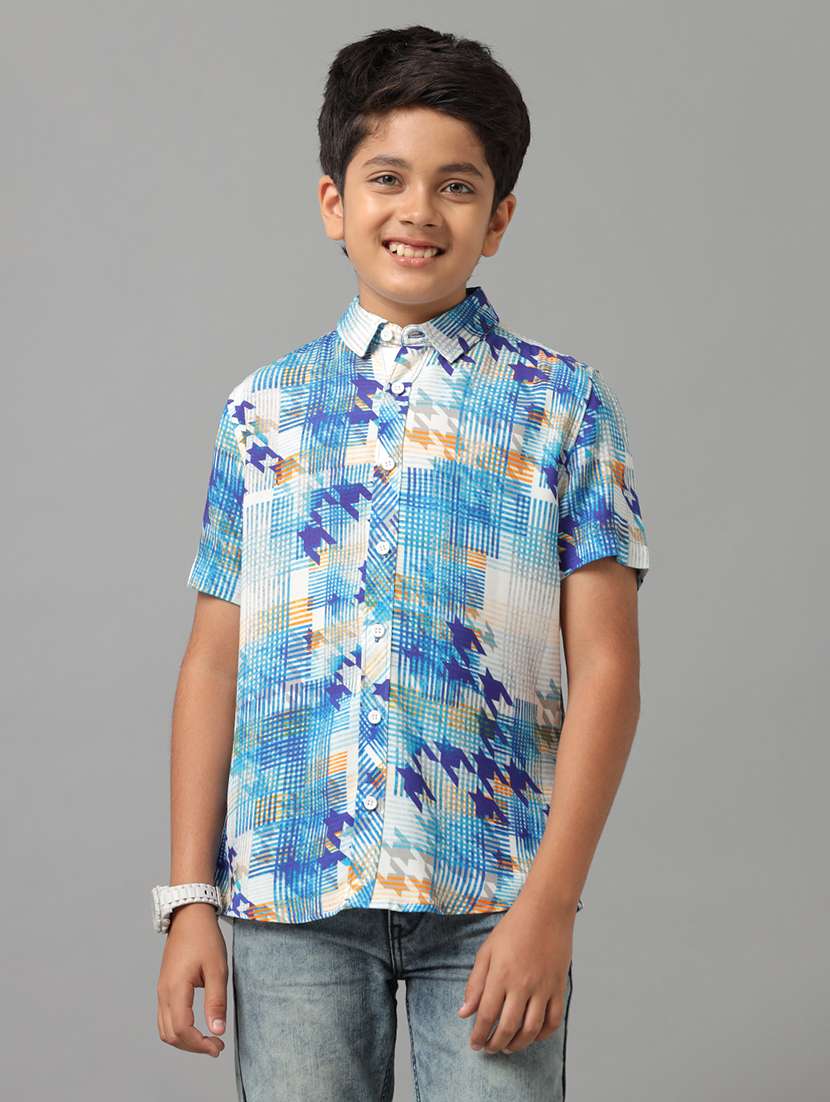 boy collared short sleeve regular fit shirt