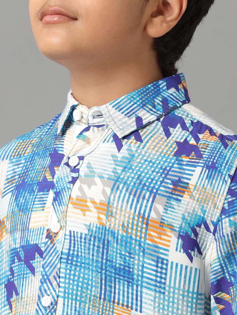 boy collared short sleeve regular fit shirt - 22070759 -  Standard Image - 5