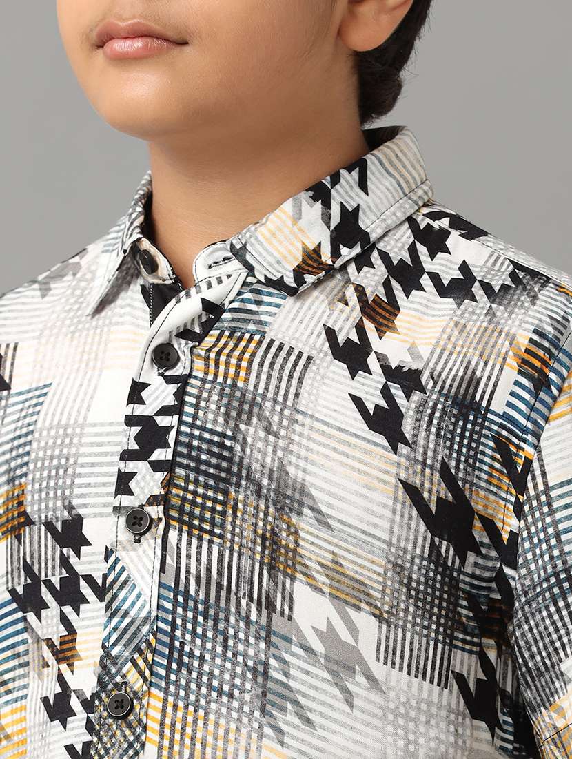 boy collared short sleeve regular fit shirt - 22070761 -  Standard Image - 5