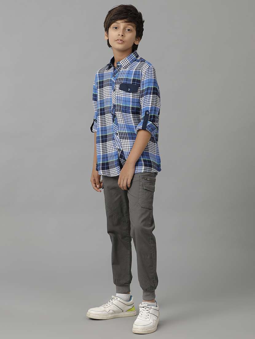 boy collared long sleeve regular fit shirt - 22070762 -  Standard Image - 3