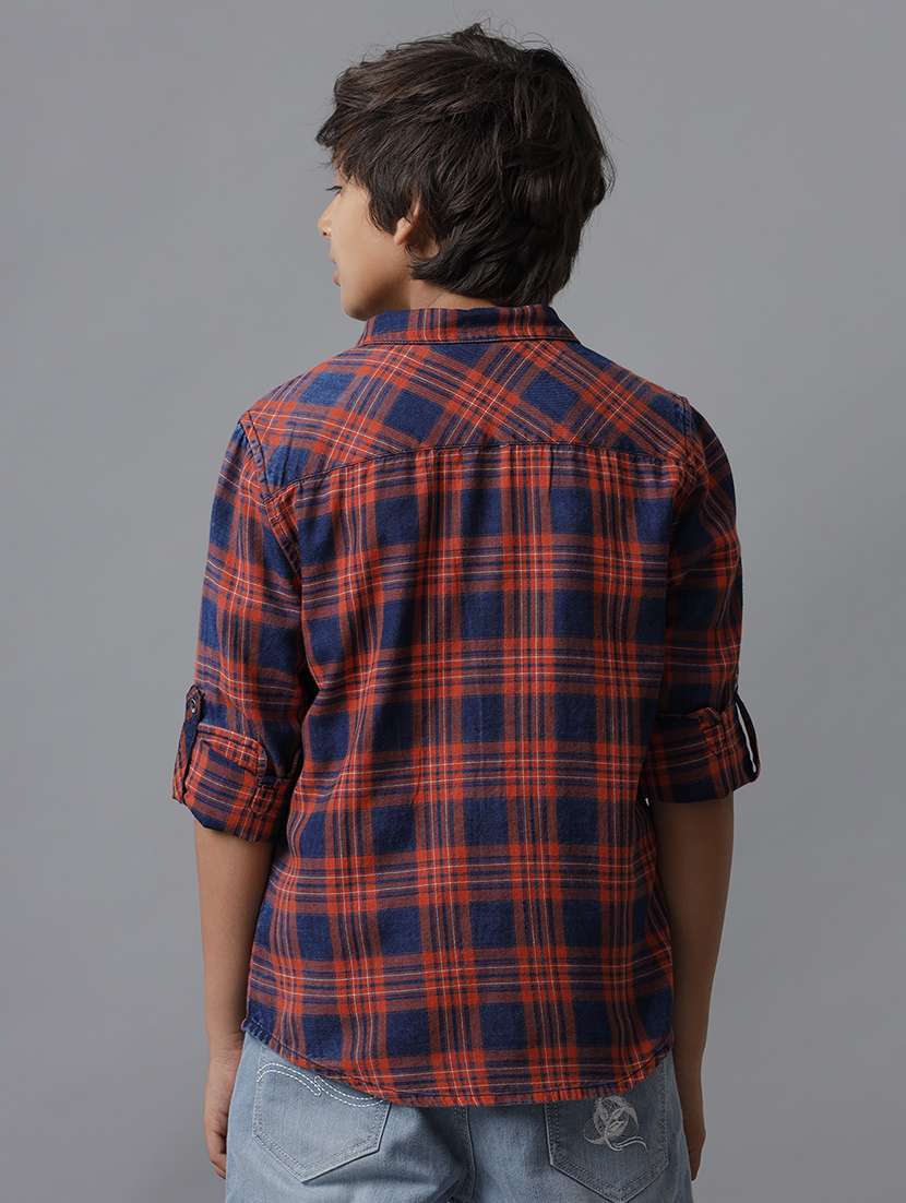 boy hooded long sleeve regular fit shirt - 22070763 -  Standard Image - 3