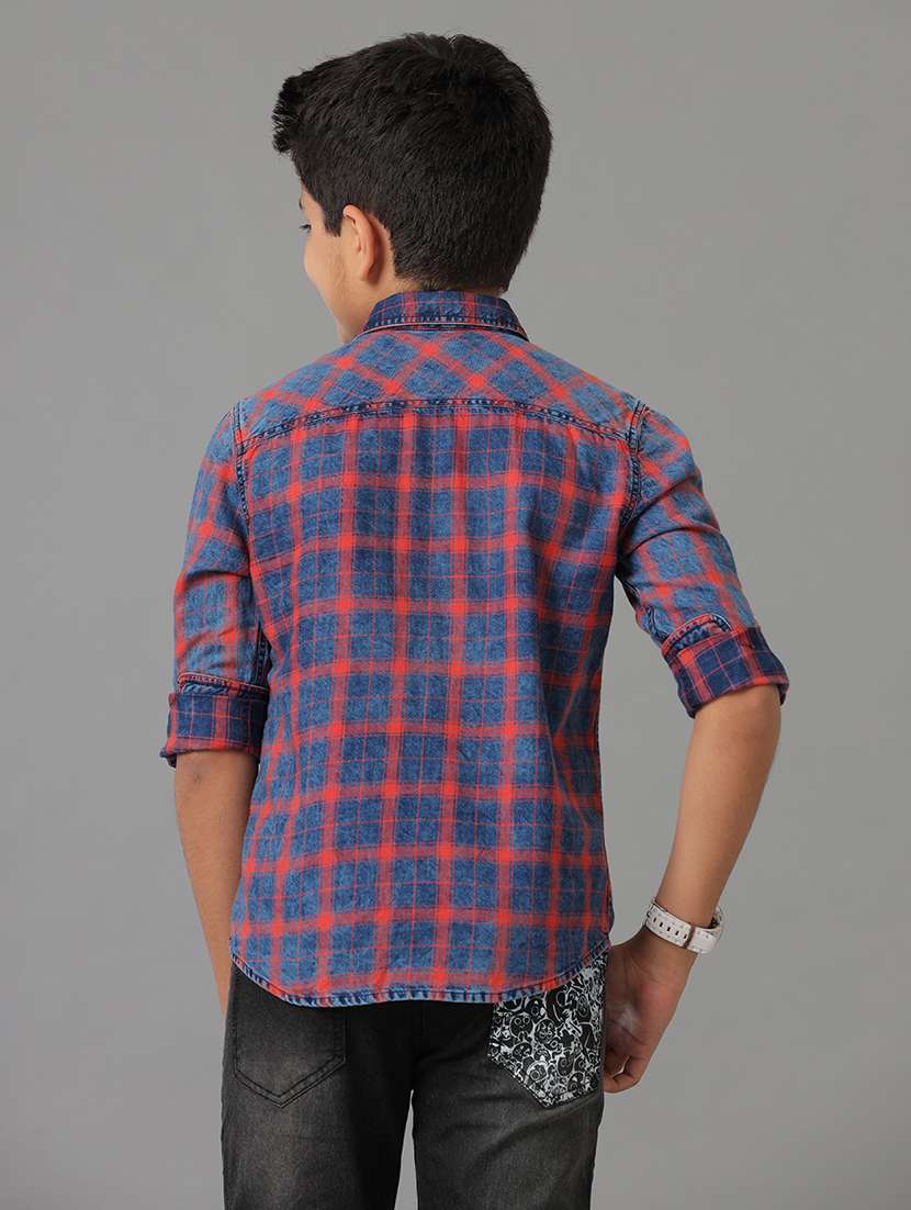 boy collared long sleeve regular fit shirt - 22070764 -  Standard Image - 3