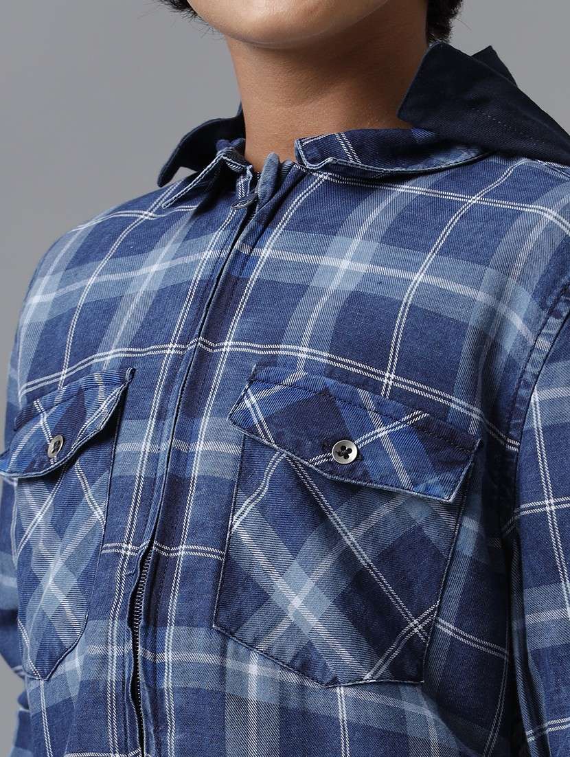 boy hooded long sleeve regular fit shirt - 22070765 -  Standard Image - 3