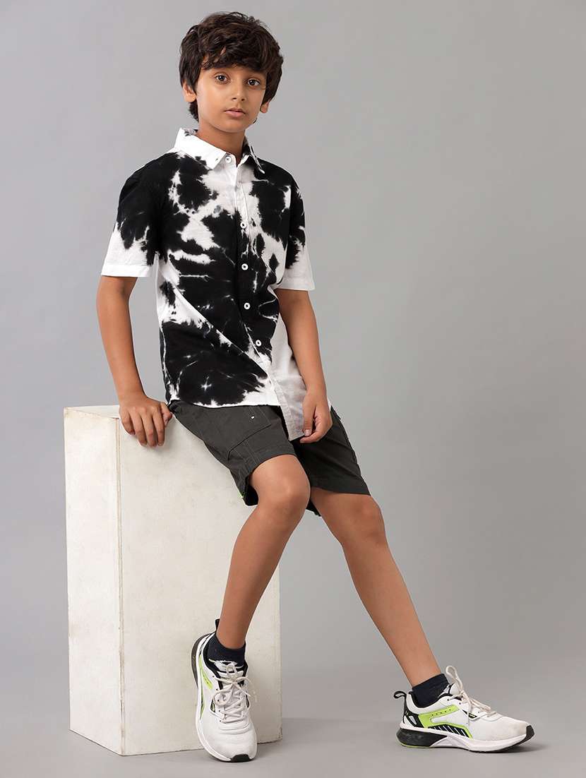 boys collared short sleeve regular fit shirt - 22070807 -  Standard Image - 3