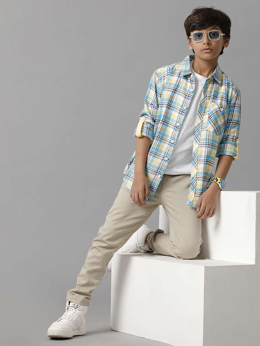 boys collared long sleeve regular fit shirt - 22070810 -  Standard Image - 3