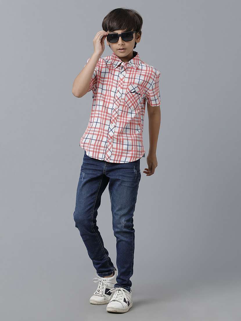boys collared short sleeve regular fit shirt - 22070815 -  Standard Image - 3