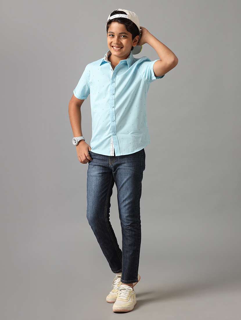 boys collared short sleeve regular fit shirt - 22070830 -  Standard Image - 3
