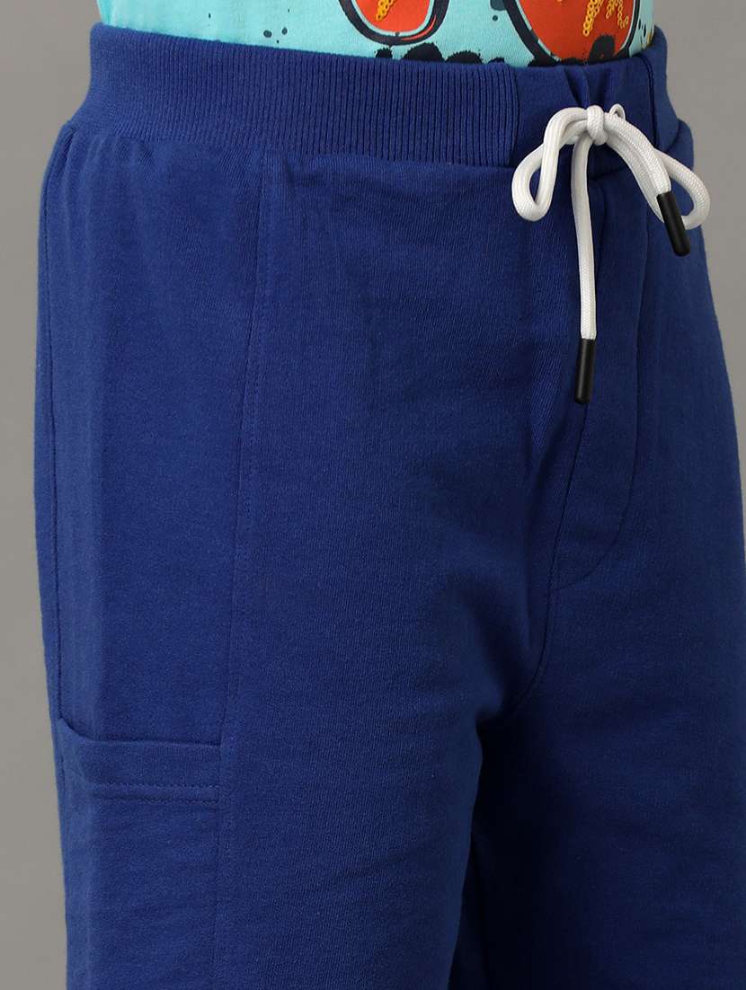 boys solid mid rise regular fit shorts  - 22070872 -  Standard Image - 3