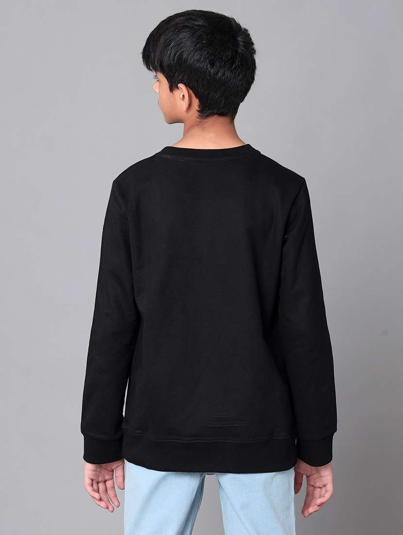 boys solid round neck long sleeve sweatshirt - 22070887 - Standard Image - 3