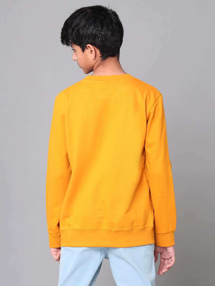 boys solid round neck long sleeve sweatshirt - 22070889 - Standard Image - 3