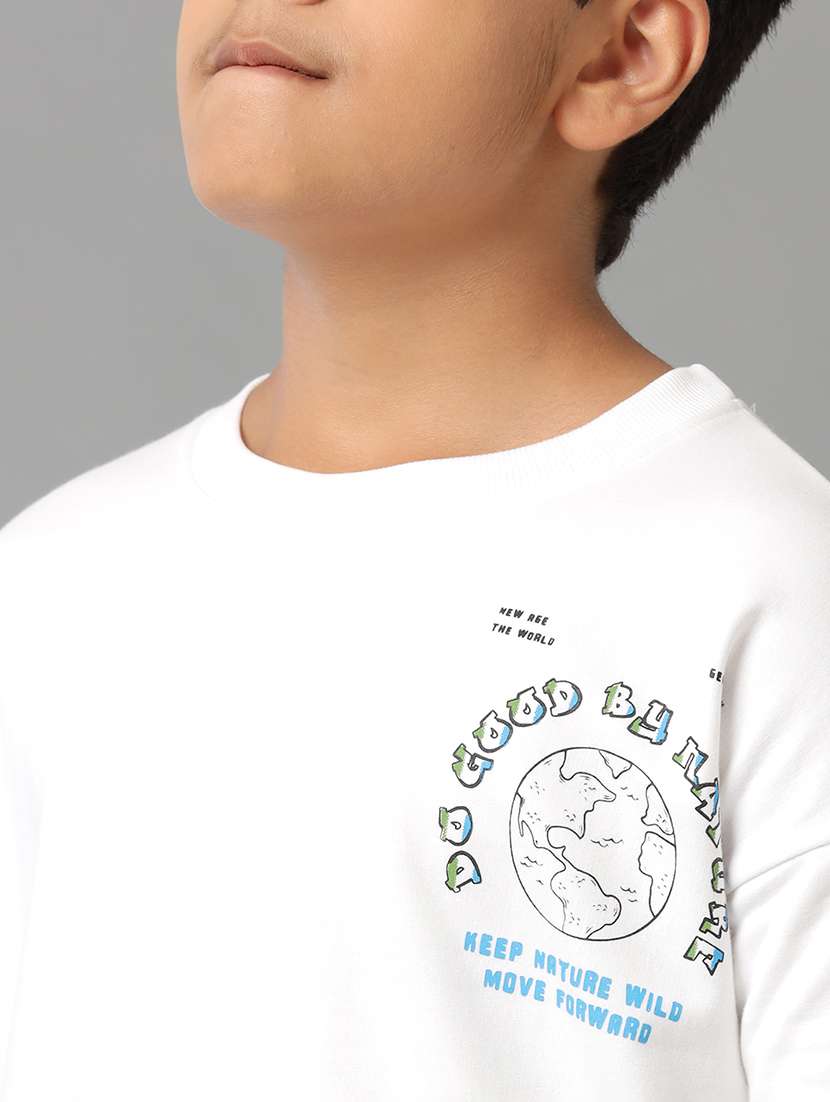 boys printed round neck long sleeve sweatshirt - 22070896 - Standard Image - 5
