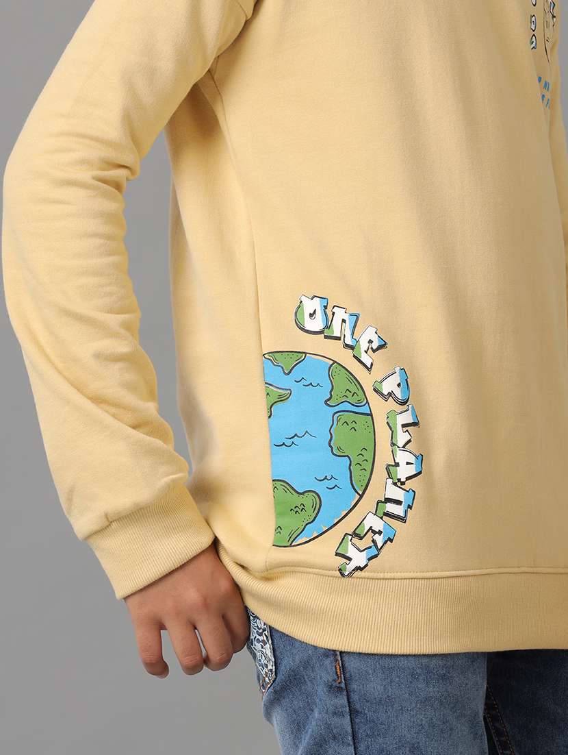 boys solid round neck long sleeve sweatshirt - 22070897 - Standard Image - 5