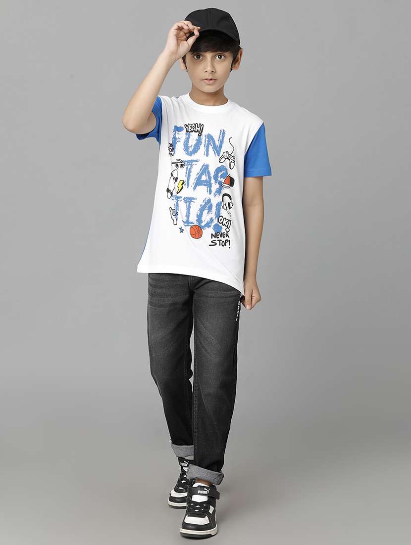 boys printed short sleeve regular fit t-shirt - 22070934 -  Standard Image - 3