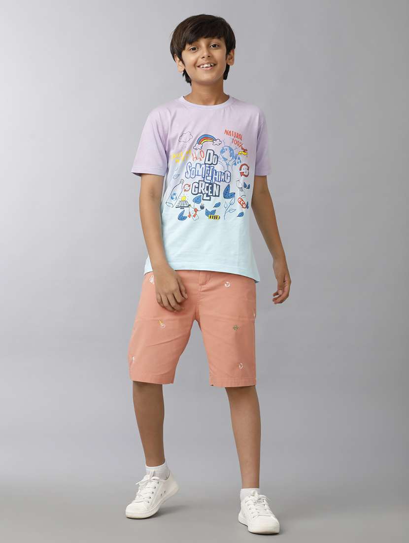 boys ombre print short sleeve regular fit t-shirt - 22070942 -  Standard Image - 3