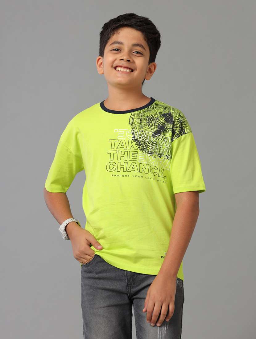 boys printed short sleeve regular fit t-shirt - 22070948 - Zoom Image - 0