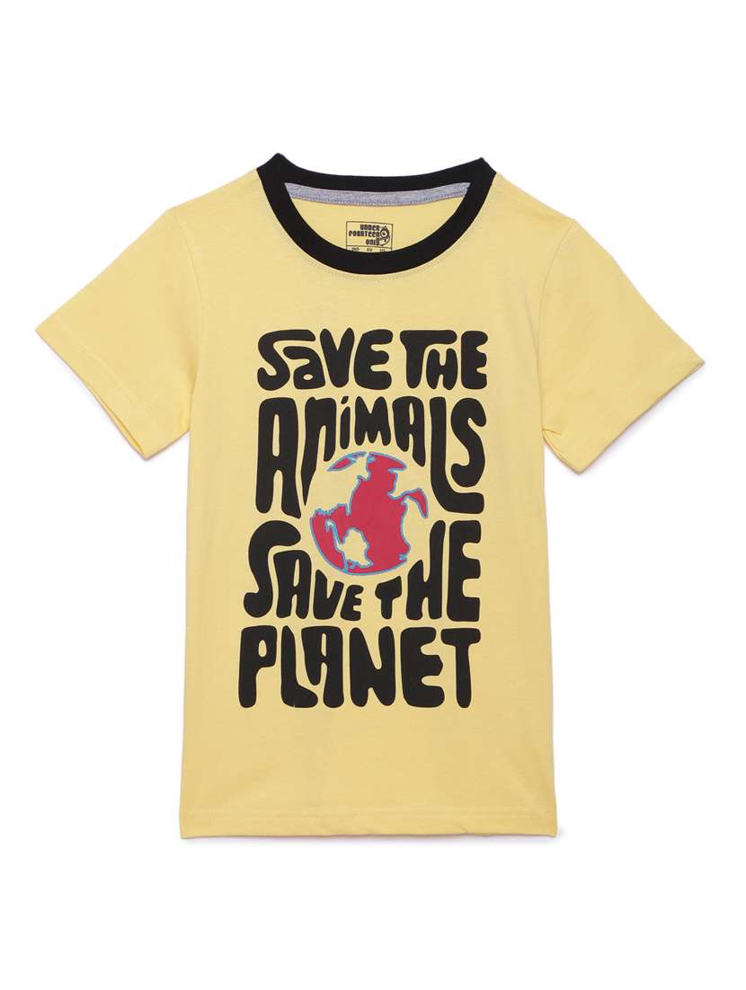 boys printed short sleeve regular fit t-shirt - 22070955 - Zoom Image - 0