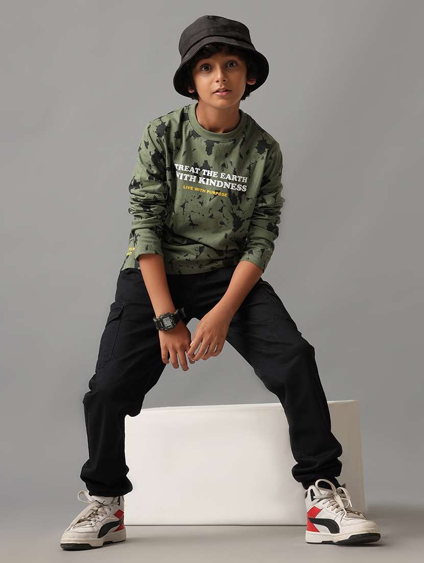 boys printed long sleeve regular fit t-shirt - 22070981 -  Standard Image - 3