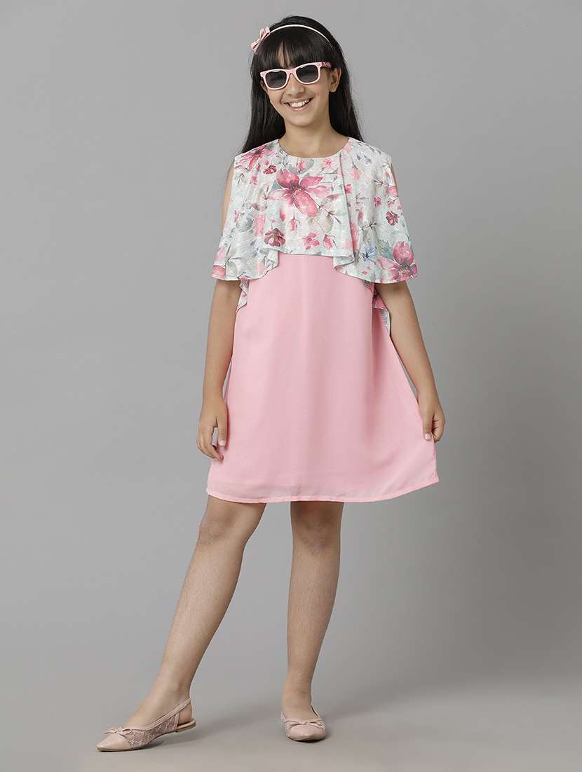 girls floral print sleeveless a-line dress - 22071141 - Zoom Image - 0