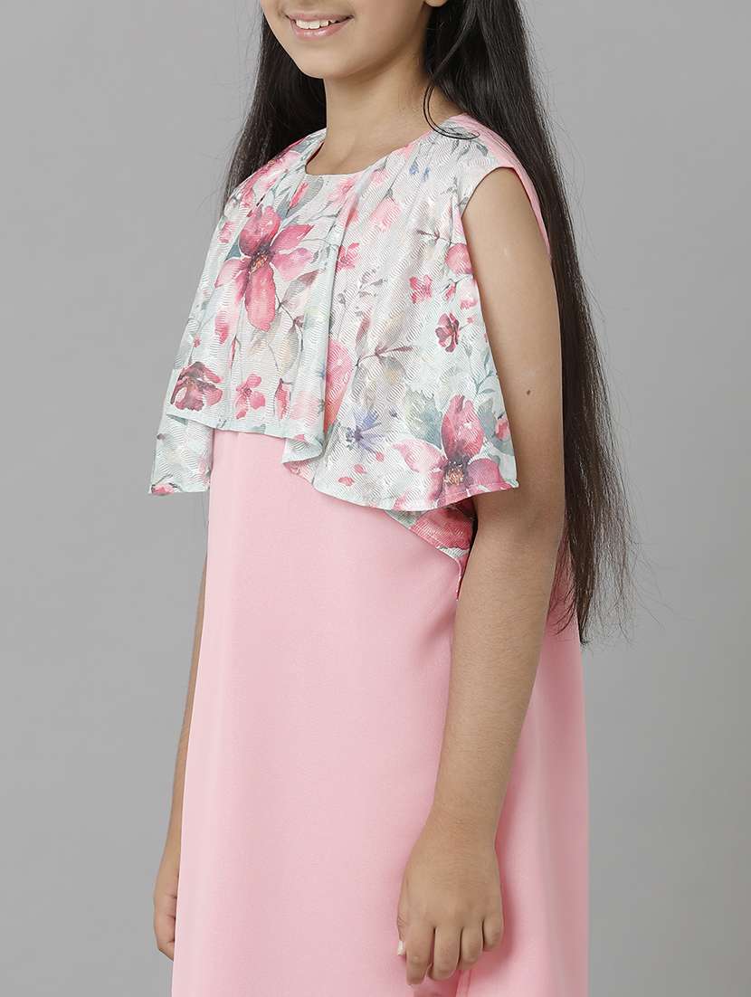 girls floral print sleeveless a-line dress - 22071141 - Standard Image - 5