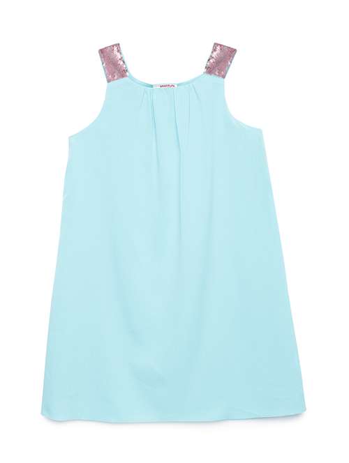 girls sequined sleeveless a-line dress - 22071160 - Standard Image - 0