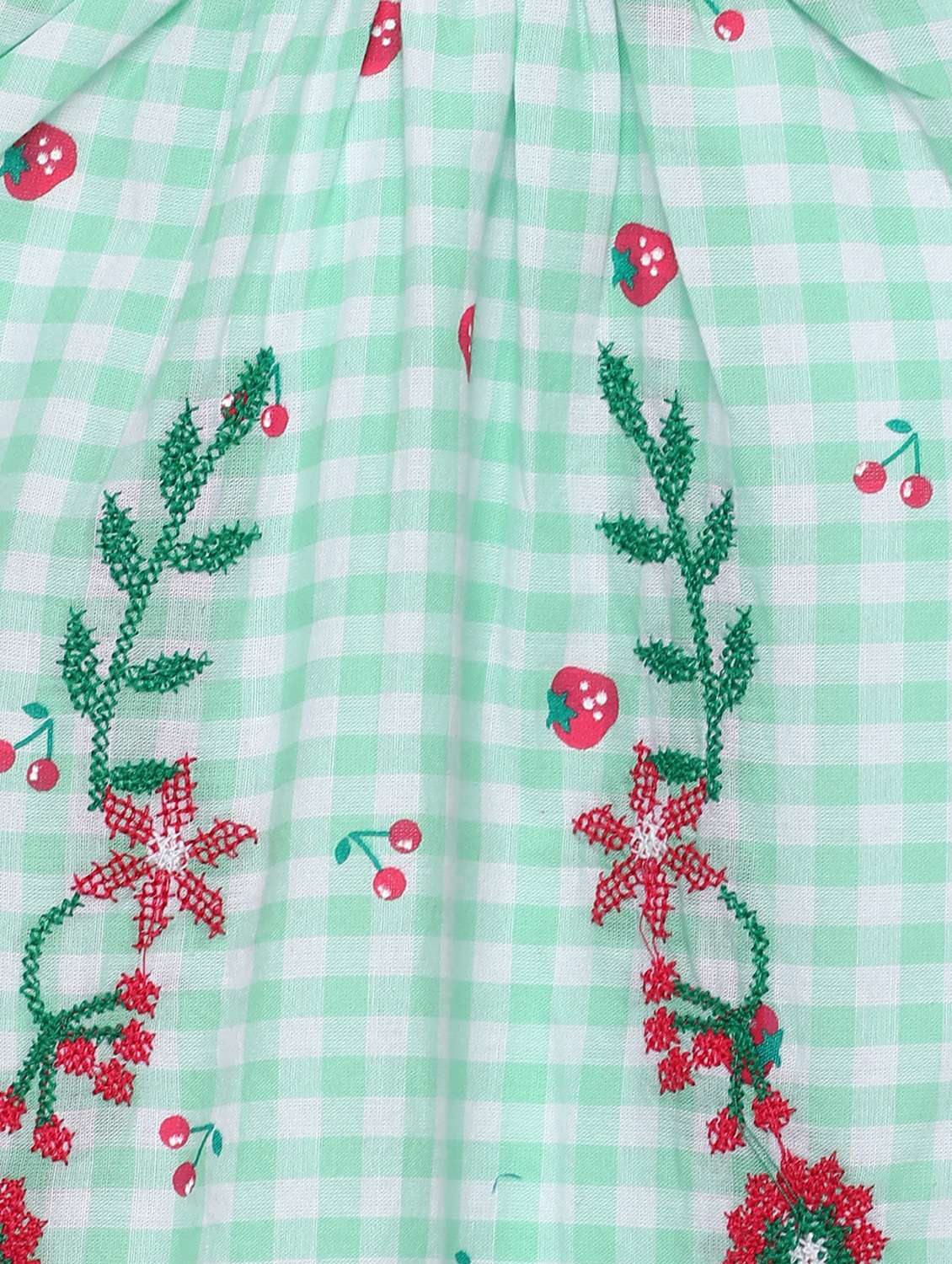 girls checkered short sleeve a-line dress - 22071162 - Standard Image - 3