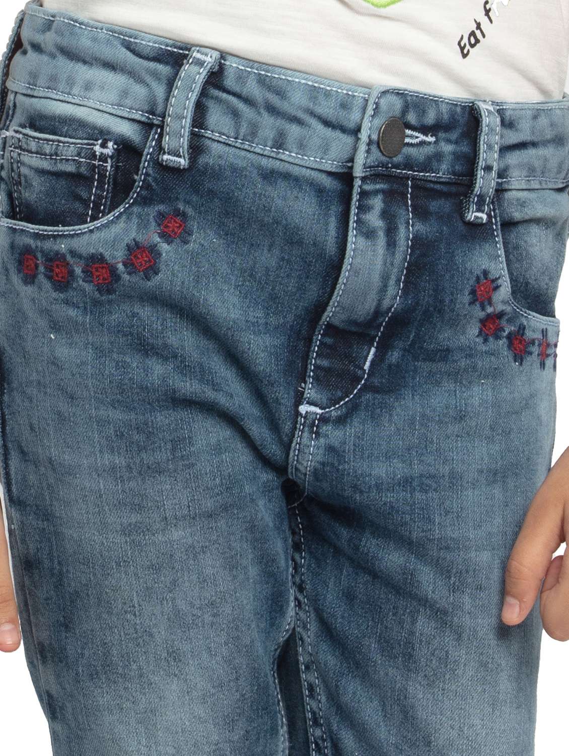 girls solid mid rise skinny jean - 22071236 - Standard Image - 3