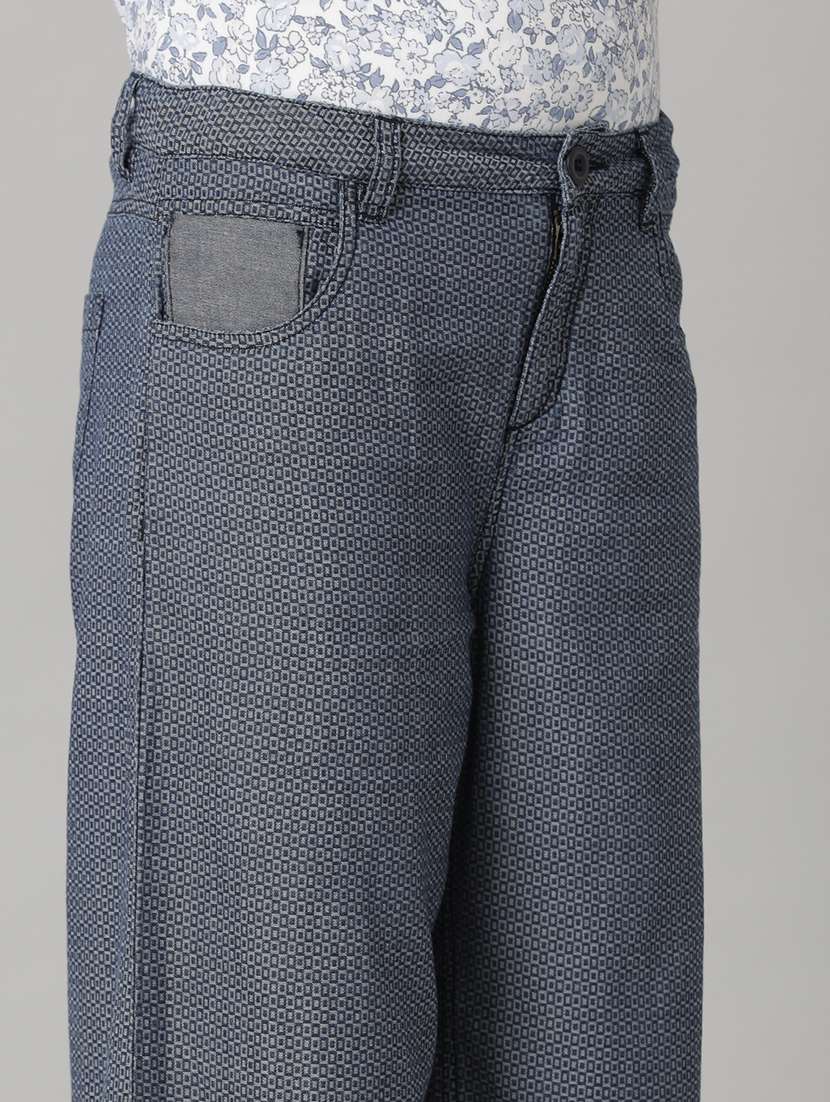 girls solid mid rise wide leg jeans - 22071242 - Standard Image - 3