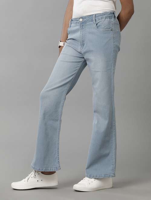 girls solid mid rise bootcut jeans - 22071253 -  Standard Image - 0