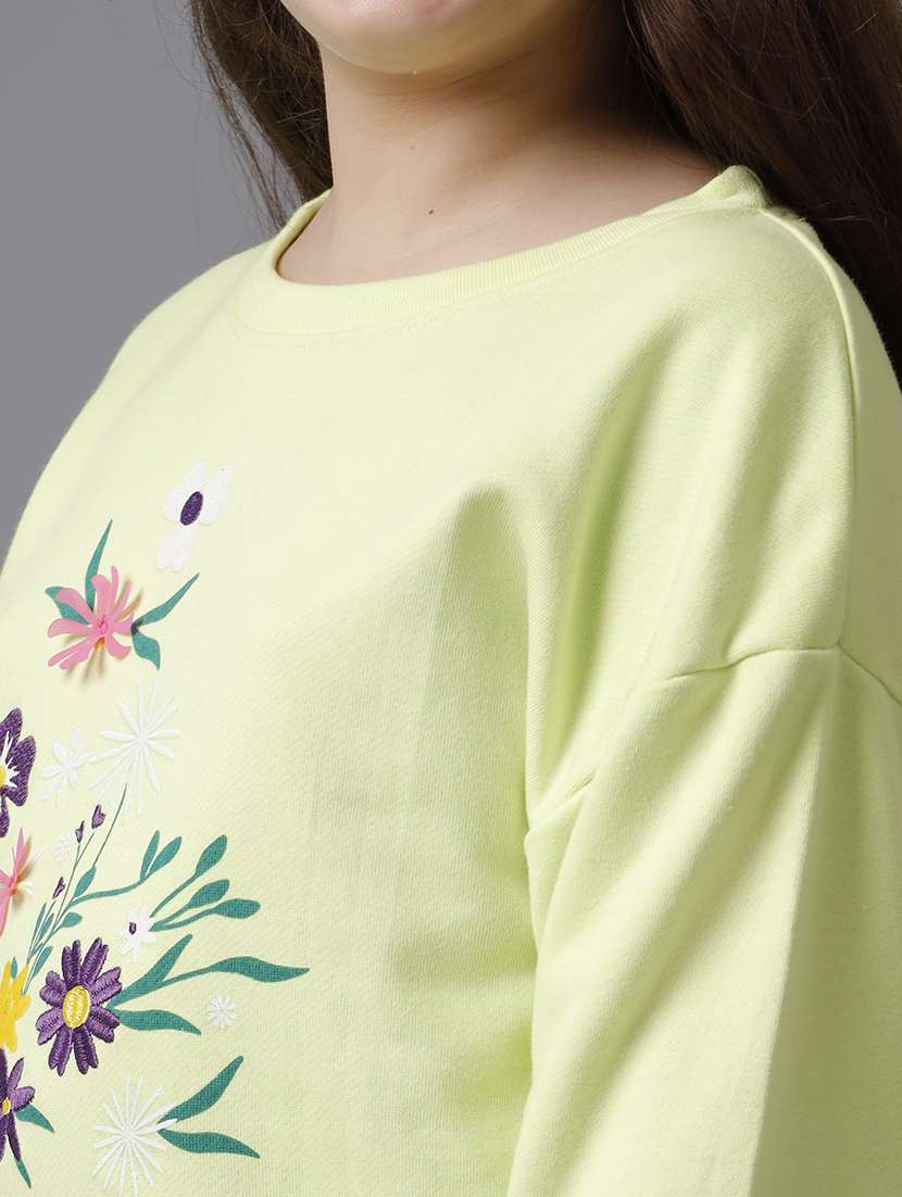 girls printed long sleeve sweatshirt - 22071367 -  Standard Image - 3