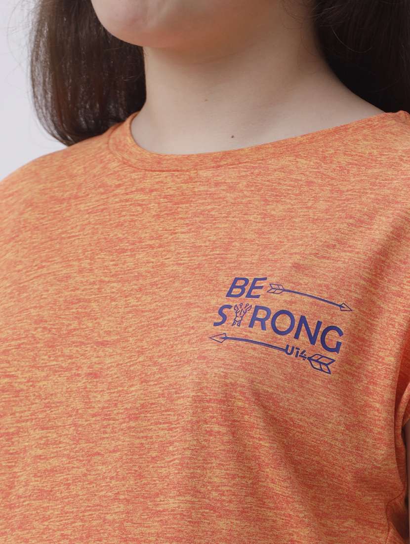 girls solid short sleeve regular fit tee - 22071380 -  Standard Image - 3