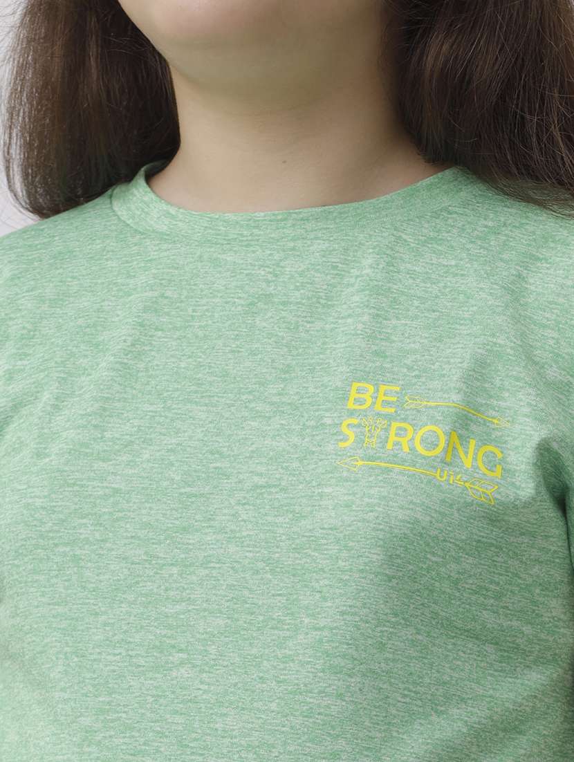 girls solid short sleeve regular fit tee - 22071382 -  Standard Image - 3